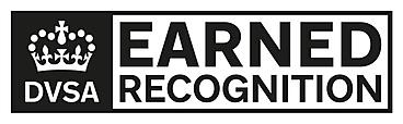 A DVSA Earned Recognition logo that is only authorised to be used by auditors who have been accreditted such as Verrdi Transport Consultancy.